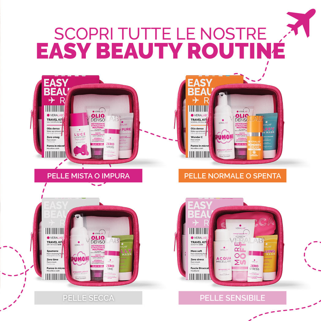 EASY BEAUTY ROUTINE PELLE SECCA O SEGNATA DAL TEMPO