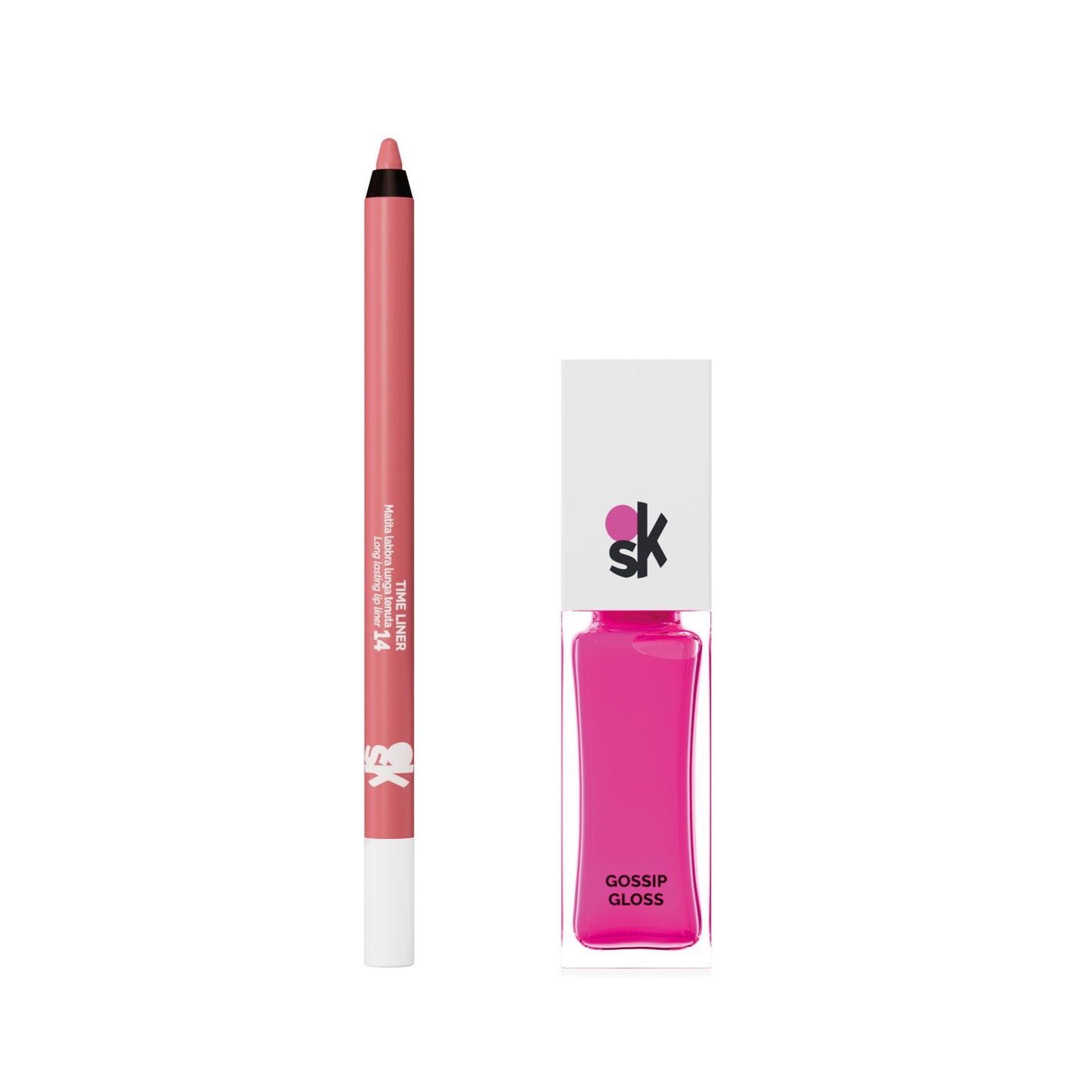 GLAZY LIP COMBO – TIME LINER 14 + GOSSIP GLOSS 02