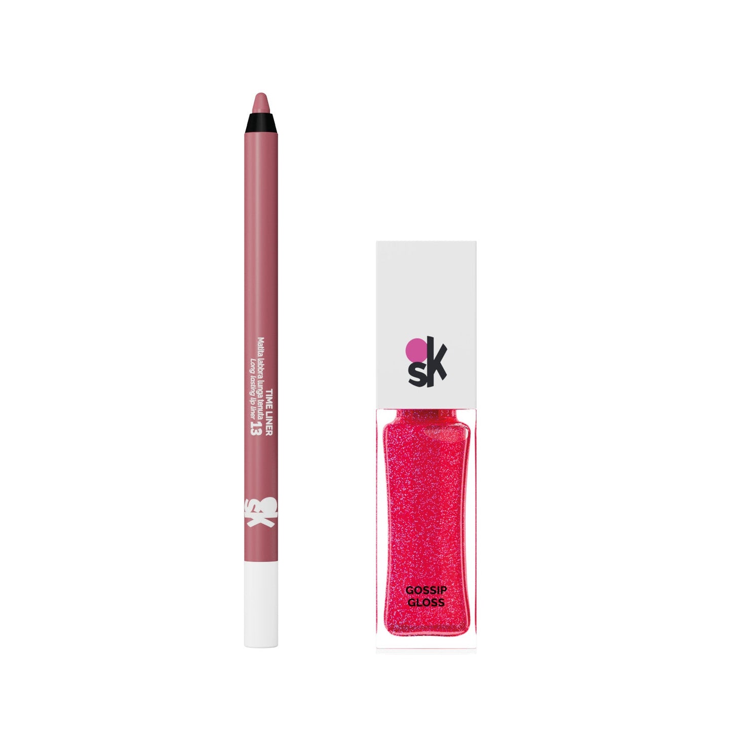 GLAZY LIP COMBO – TIME LINER 13 + GOSSIP GLOSS 04