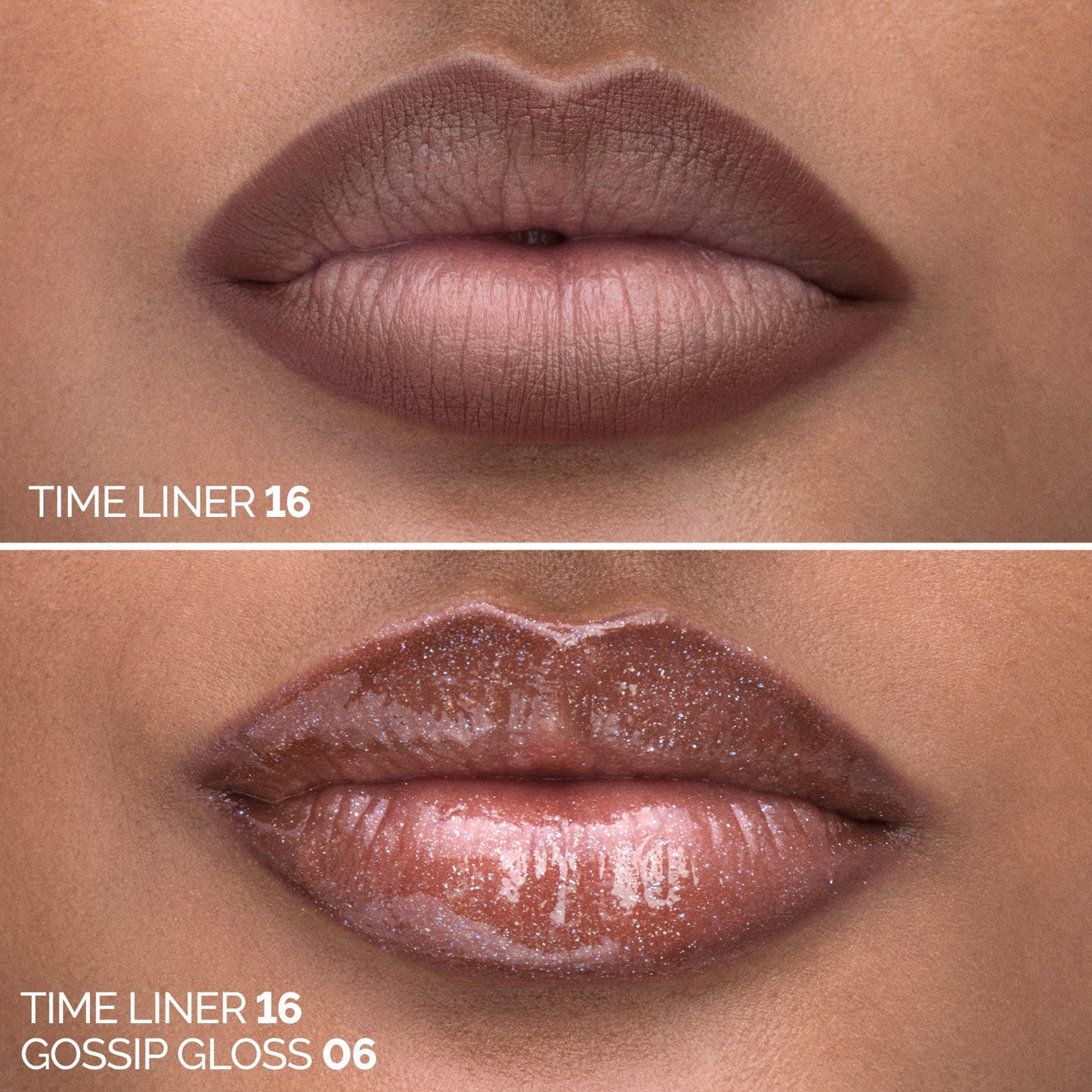 GLAZY LIP COMBO – TIME LINER 16 + GOSSIP GLOSS 06