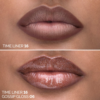GLAZY LIP COMBO – TIME LINER 16 + GOSSIP GLOSS 06