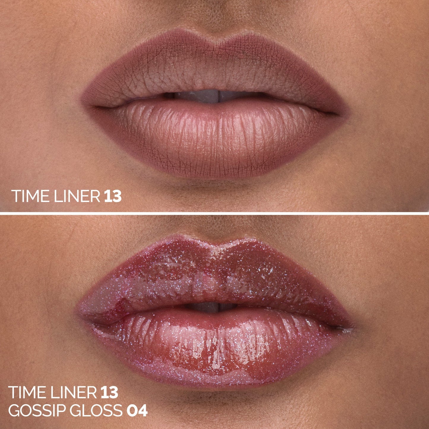 GLAZY LIP COMBO – TIME LINER 13 + GOSSIP GLOSS 04