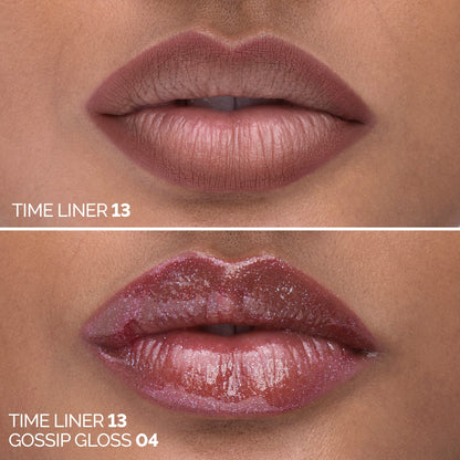 GLAZY LIP COMBO – TIME LINER 13 + GOSSIP GLOSS 04