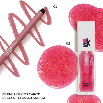 GLAZY LIP COMBO – TIME LINER 13 + GOSSIP GLOSS 04